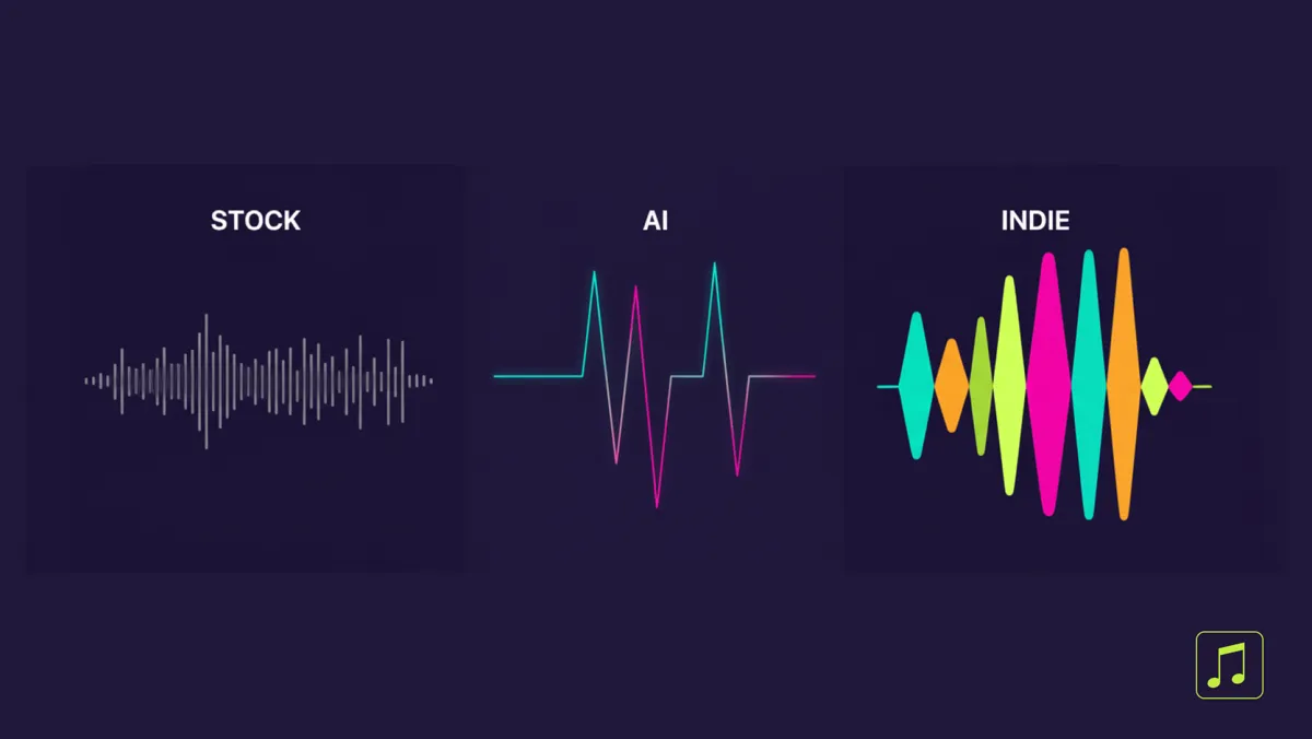 Stock Music vs Indie Music vs AI Music